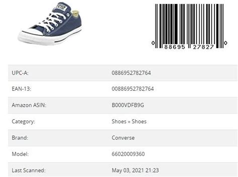 barcode converse original.